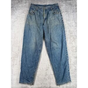 Edwin Jeans Mens 33x32 Blue Denim Relaxed Tapered Vtg 90s Baggy Skater Grunge